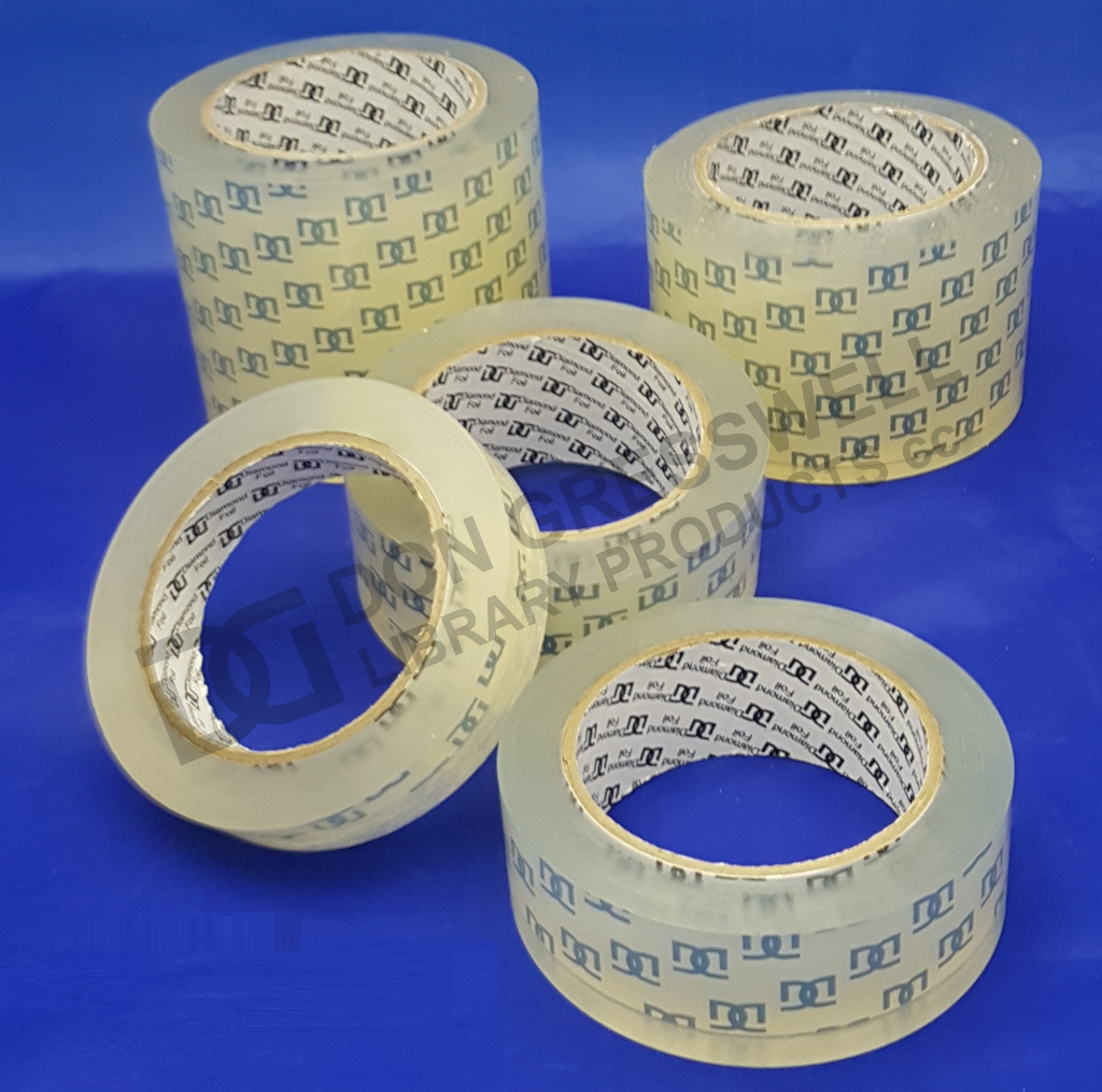 Book Repair Tape , Diamond Foil , Clear , 24mm x 50m